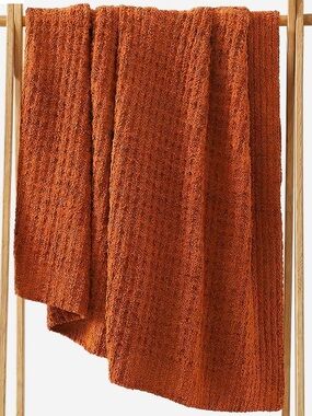 Sunday Citizen Waffle Throw Blanket - Cinnamon Stick (Burnt Orange) NWOT